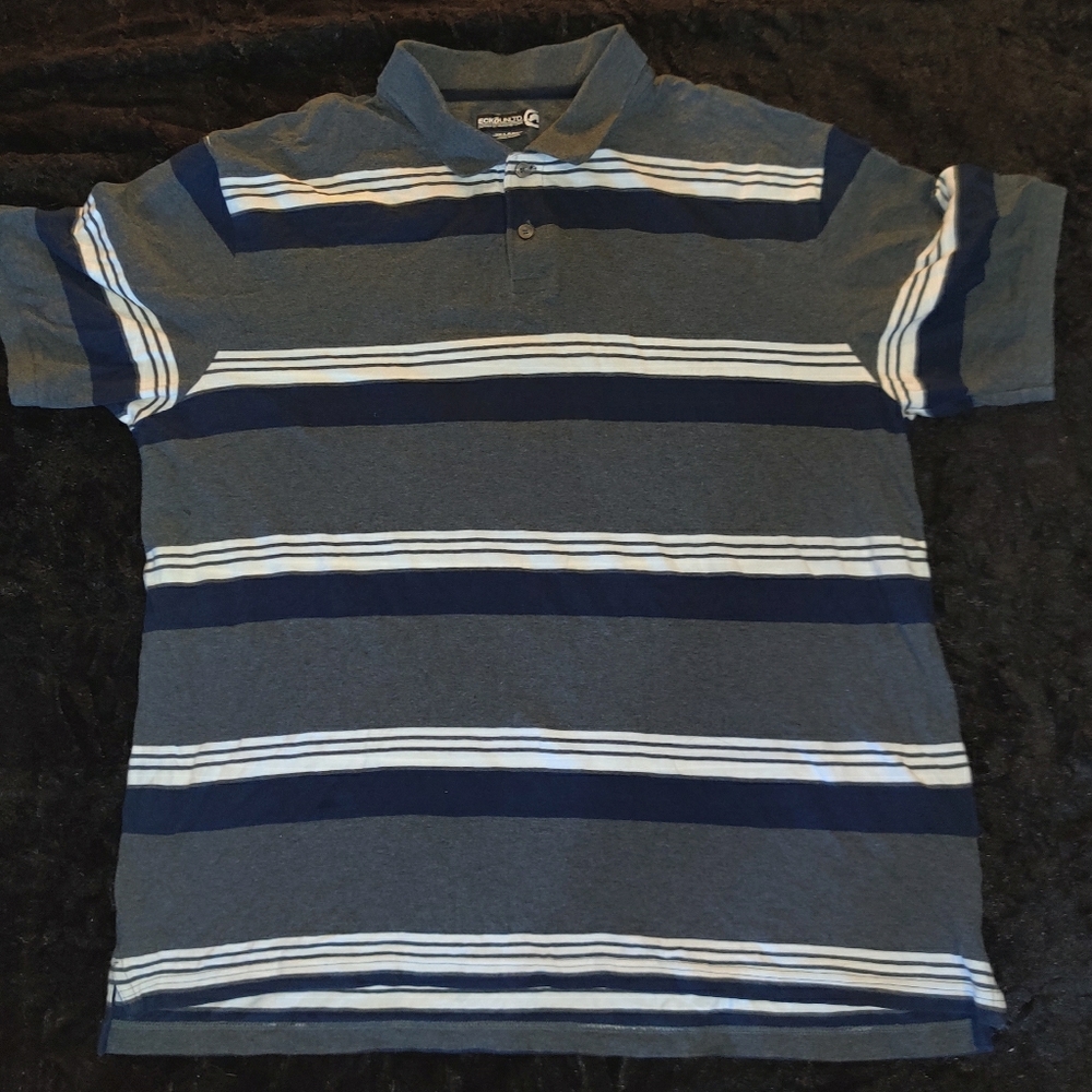 Ecko Unltd Men's 3X horizontal striped POLO shirt